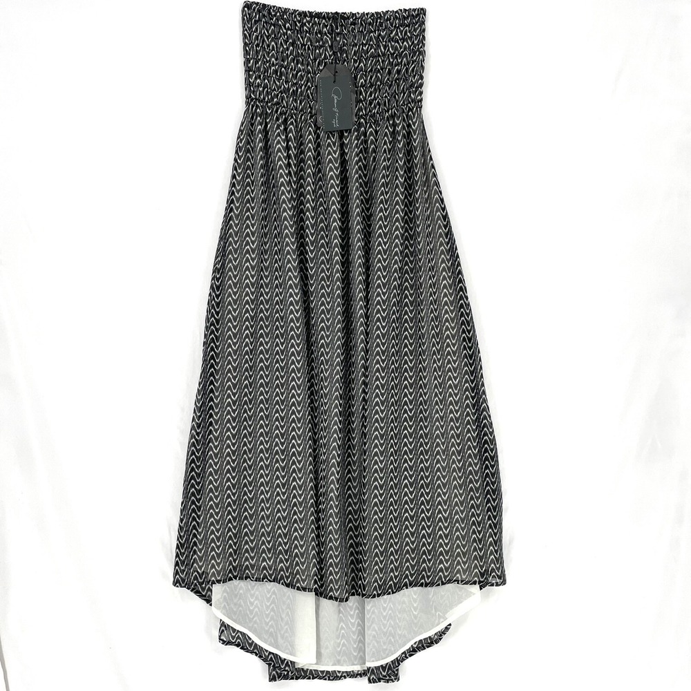 Anthropologie Patterson‎ J Kincaid Abstract Printed Long Dress Black White Small